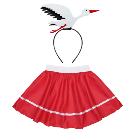 ZESTAW BOCIAN CZERWONY S/M 3el