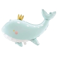 BALON WIELORYB BŁĘKITNY 37'' 93cm