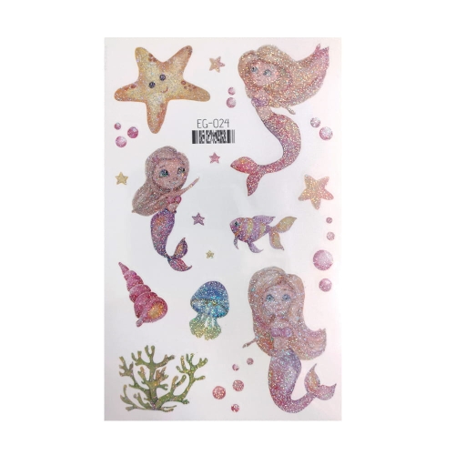 TATUAŻE ZMYWALNE SYRENKI MIX ZŁOTE