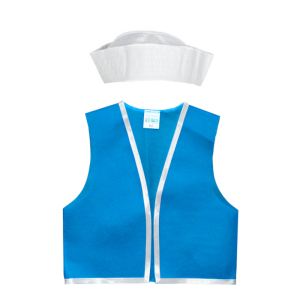 ZESTAW MARYNARZ NIEBIESKI M/L 2el