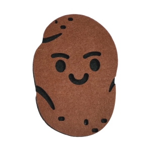 PRZYPINKA ZIEMNIAK FILCOWA BRĄZOWA 12x8,5cm