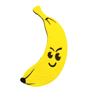 PRZYPINKA BANAN FILCOWA ŻÓŁTA 17,5x10cm