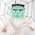 MASKA PAPIEROWA FRANKENSTEIN CIEMNOZIELONA 1szt