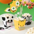 PUDEŁKA NA POPCORN ZWIERZĄTKA 4szt