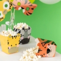 PUDEŁKA NA POPCORN ZWIERZĄTKA 4szt
