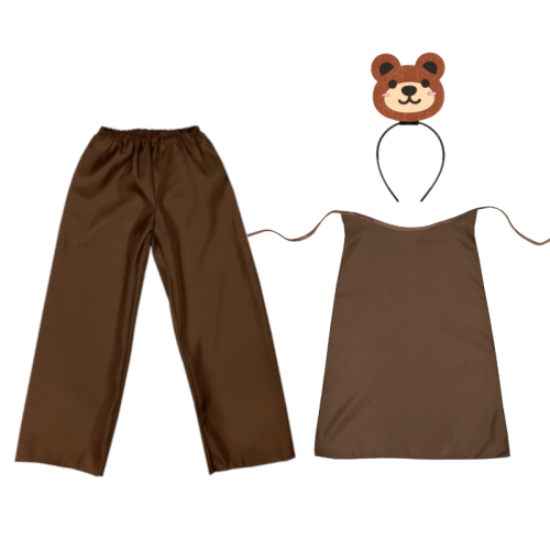 ZESTAW MIŚ BRĄZOWY 134-140 4el