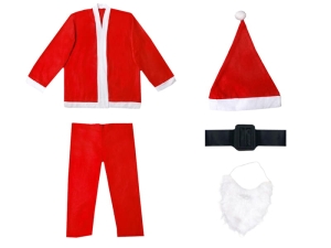 STRÓJ ŚWIĘTY MIKOŁAJ CZERWONY 5el