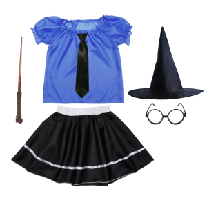 ZESTAW RAVENCLAW NIEBIESKO-CZARNY 116-128 6el