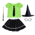 ZESTAW SLYTHERIN ZIELONO-CZARNY 98-110 6el