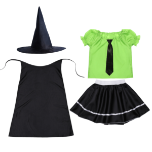 ZESTAW SLYTHERIN ZIELONO-CZARNY 116-128 5el