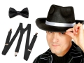 ZESTAW AL CAPONE CZARNY 2el