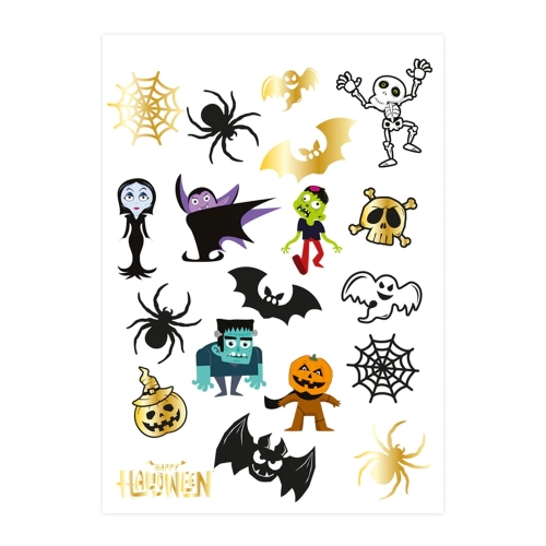 TATUAŻE ZMYWALNE POTWORY HALLOWEEN MIX