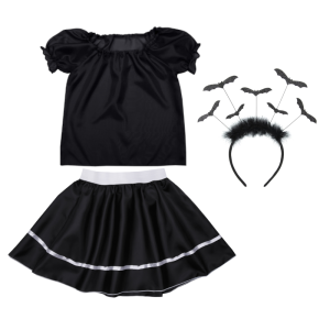 ZESTAW NIETOPERZ CZARNY 134-140 3el