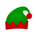 ZESTAW ELF ZIELONO-CZERWONY 116-128 4el