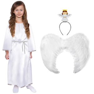 ZESTAW ANIOŁEK BIAŁY 98-110 4el