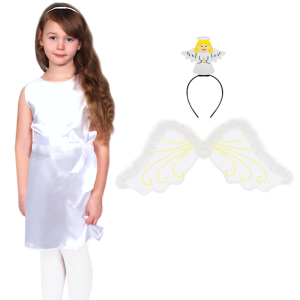 ZESTAW ANIOŁEK BIAŁY 98-110 4el