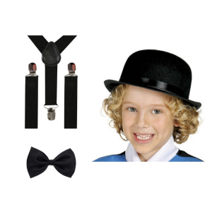 ZESTAW MAŁY GENTLEMAN CZARNY 3el