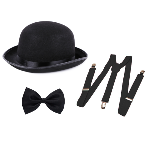 ZESTAW RETRO CZARNY 3el