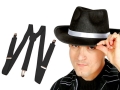 ZESTAW AL CAPONE CZARNY 2el