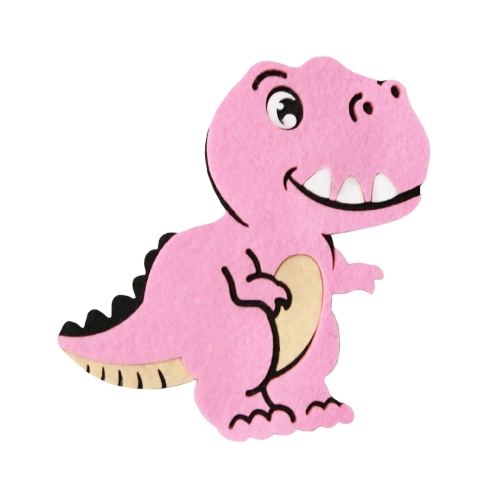 DINOZAUR FILCOWY RÓŻOWY 15x14cm