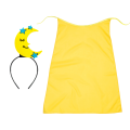 ZESTAW KSIĘŻYC ŻÓŁTY PELERYNA 90cm 3el