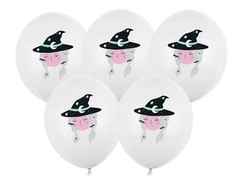 BALONY BIAŁE CZAROWNICA 30cm 5szt