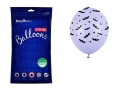 BALONY JASNOFIOLETOWE NIETOPERZE CZARNE 30cm 50szt