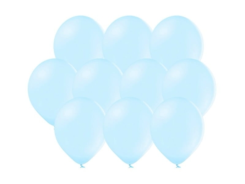 BALONY JASNOBŁĘKITNE PASTEL 12cm 10szt