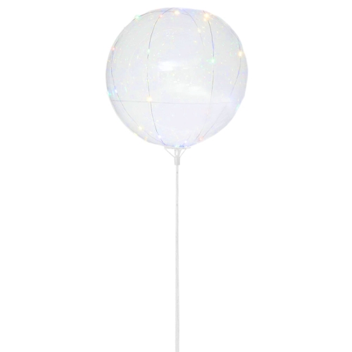 BALON LED PVC PRZEZROCZYSTY DO 40cm 1szt