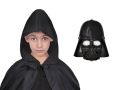 ZESTAW DARTH VADER STAR WARS CZARNY PELERYNA 94cm 2el