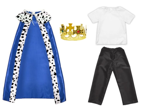 ZESTAW KRÓL NIEBIESKI 116-128 4el