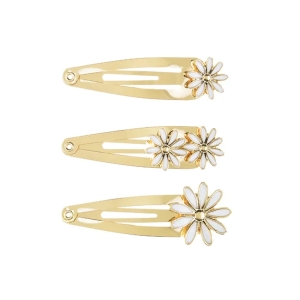 SPINKI DO WŁOSÓW STOKROTKI ZŁOTE 3szt