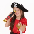 KAPELUSZ PIRATA CZASZKA CIENIOWANA BIAŁY
