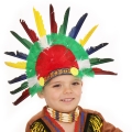 PIÓROPUSZ INDIAŃSKI KOLOROWY