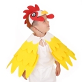 CZAPKA KOGUT RUCHOME OCZY CZERWONO-BRĄZOWA