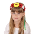 WIANEK OPASKA KWIATY FILCOWY Z TASIEMKAMI KOLOROWY
