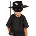 ZESTAW ZORRO MASKA + SZPADA CZARNY 2el