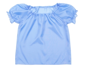 BLUZKA DZIEWCZYNKA POLIESTER BŁĘKITNA 134-140