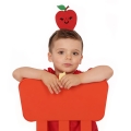 OPASKA JABŁKO FILCOWA CZERWONA