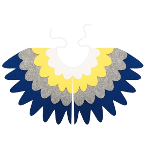 STRÓJ PELERYNA SIKORKA ŻÓŁTO-NIEBIESKI 93x43cm