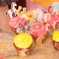 PAPILOTKI NA MUFFINKI KONIKI BRĄZOWE 6szt