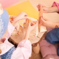 TOREBKI NA SŁODYCZE KONIKI BEŻOWE 6szt