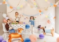 BALON PARTY DECO PIESEK CORGI STOJĄCY POMARAŃCZOWY 35" 88cm