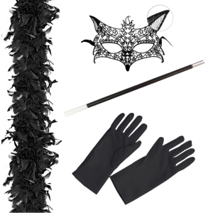 ZESTAW RETRO CZARNY 4el