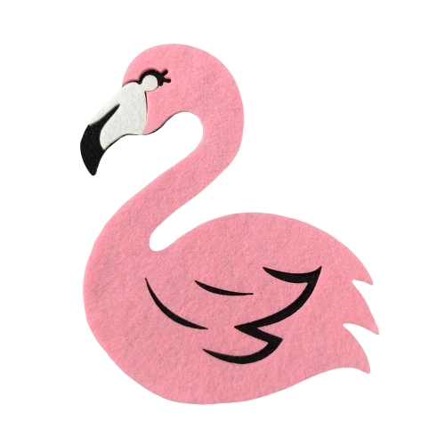 FLAMING FILCOWY RÓŻOWY 13x10cm