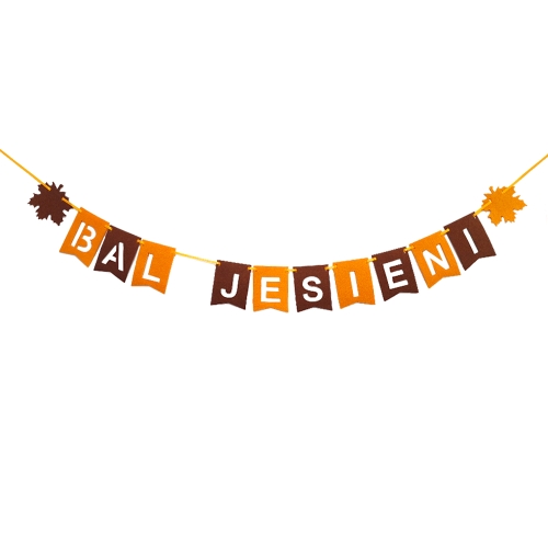 BANER BAL JESIENI FILCOWY POMARAŃCZOWO-BRĄZOWY 3m