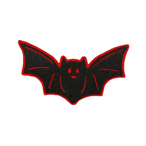 EMBLEMAT NIETOPEZRZ FILCOWY CZERWONO-CZARNY 10x5,5cm