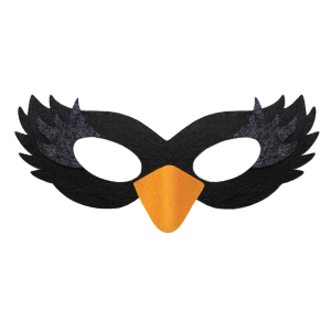 MASKA PTASZEK KOS FILCOWA CZARNA
