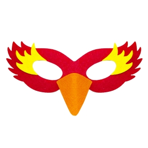 MASKA PTASZEK PAPUGA FILCOWA CZERWONA