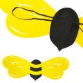 SKRZYDŁA PSZCZÓŁKI FILCOWE ŻÓŁTE 63x21cm